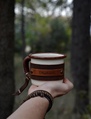 Custom Made Camping Mug, Christmas Gift, Travel Mug, Forest Mug