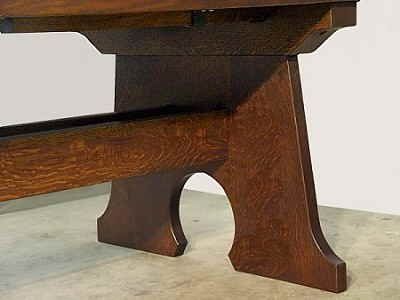 Custom Made Mousehole Trestle Table