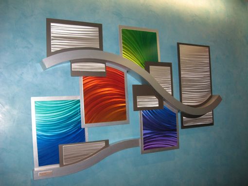 Custom Made Custom Single Panel Abstract Metal Wall Art