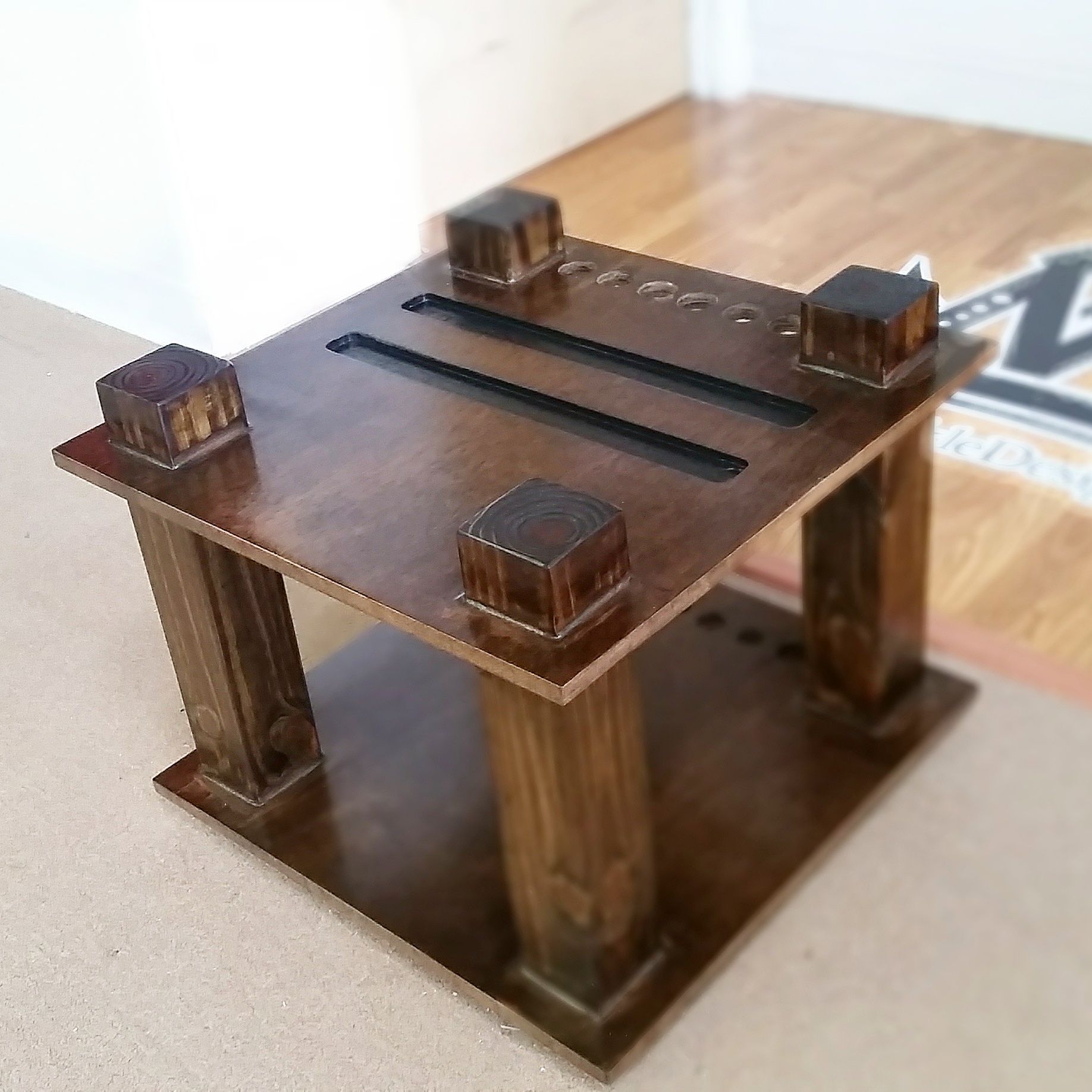 Buy Hand Made Cue Rack (Pool Stick) Holder !, made to order from