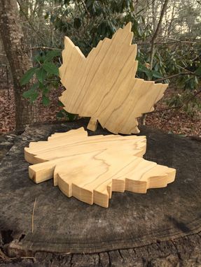 Custom Made Red Maple Leaf Cutting Board