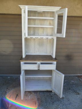 Custom Made Hutch From Reclaimed Rustic Wood.