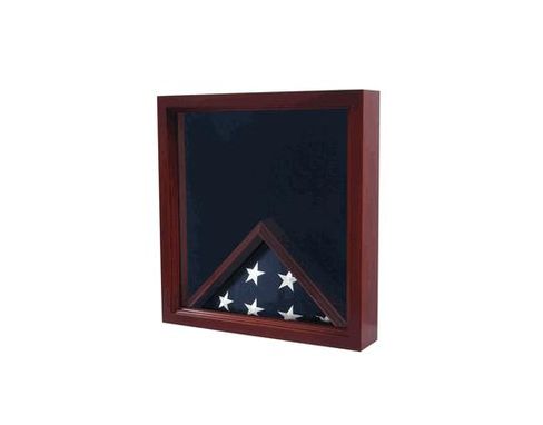 Custom Made Military Flag And Certificate Display Case