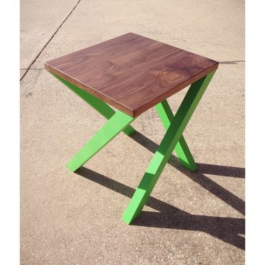 Custom Made Modern Walnut Side Table