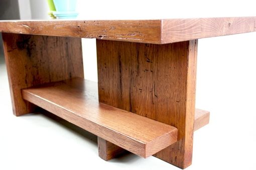 Custom Made Modern Reclaimed Wood Coffee Table