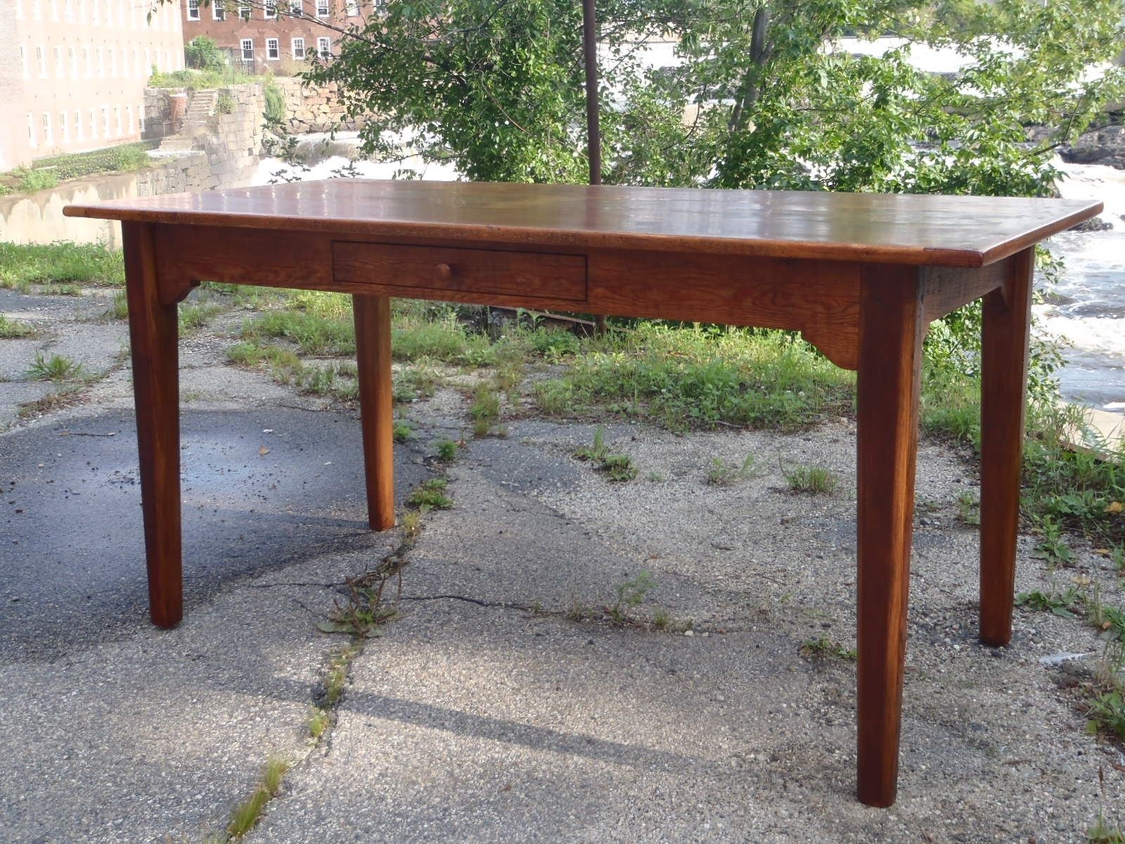 Custom Reclaimed Pine Office Desk by Rustique, LLC