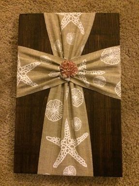 Custom Made Decorative Cross Decor Made With Reclaimed Wood With Dark Walnut Stain