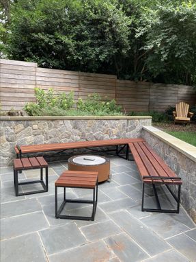 Custom Made Outdoor Bench Seating / Stools