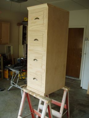 Custom Made 4 Drawer File Cabinet