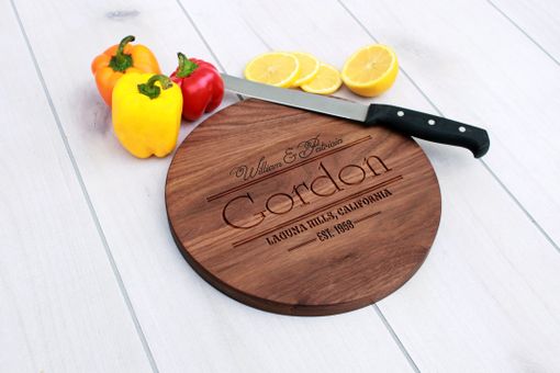 Custom Made Personalized Cutting Board, Engraved Cutting Board, Custom Wedding Gift – Cbr-Wal-Gordon
