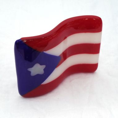 Custom Made Puerto Rico Ornaments, Fused Glass