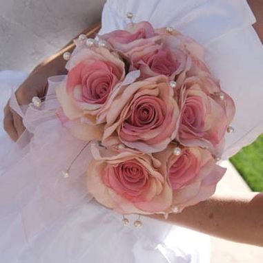 Custom Made Beaded Flower Wedding Bouquets