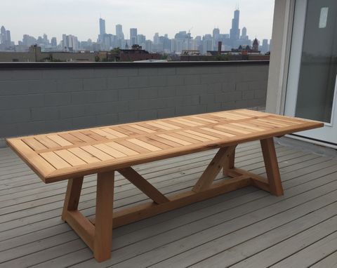 Custom Made Western Red Cedar - Outdoor Dining Table