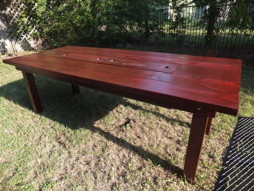 Custom Patio Table With Built-In Cooler by THH CREATIONS ...