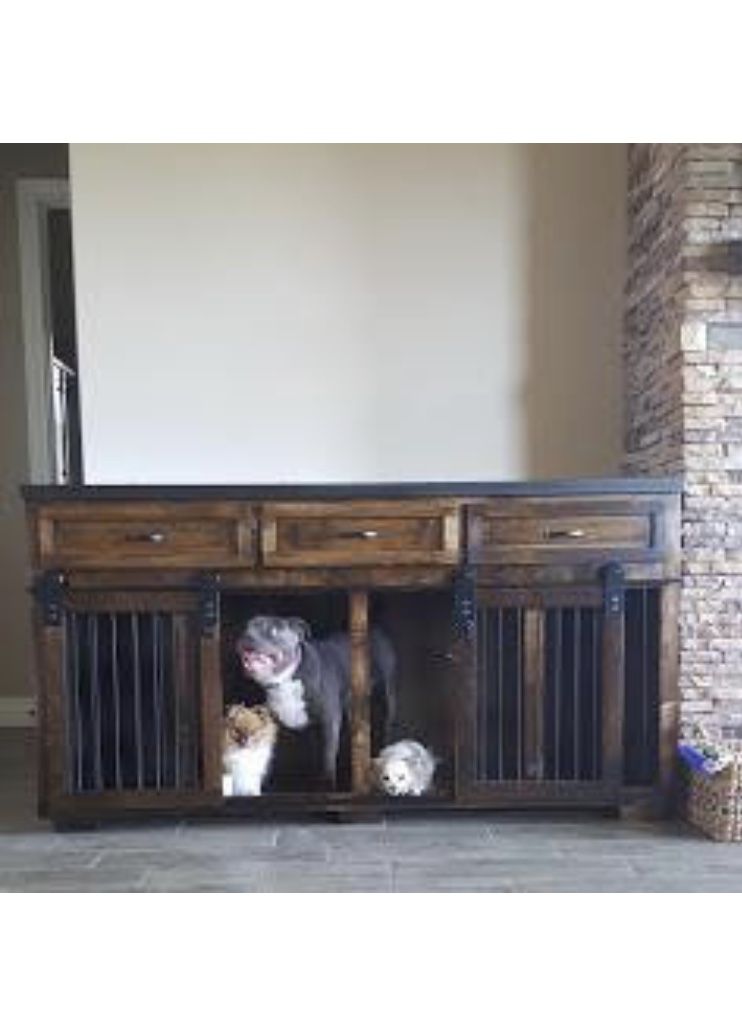 Buy Custom Made Dog Crate/ Console Table, made to order from Steel