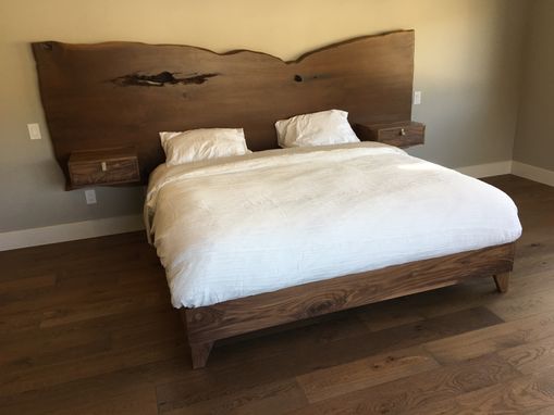 Custom Made Solid American Black Walnut Bed