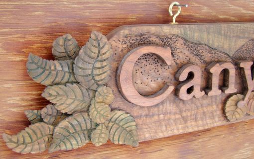 Custom Made Customized Hand Carved Wooden Sign