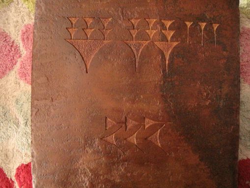 Custom Made Sator Square Cuneiform Tablet.