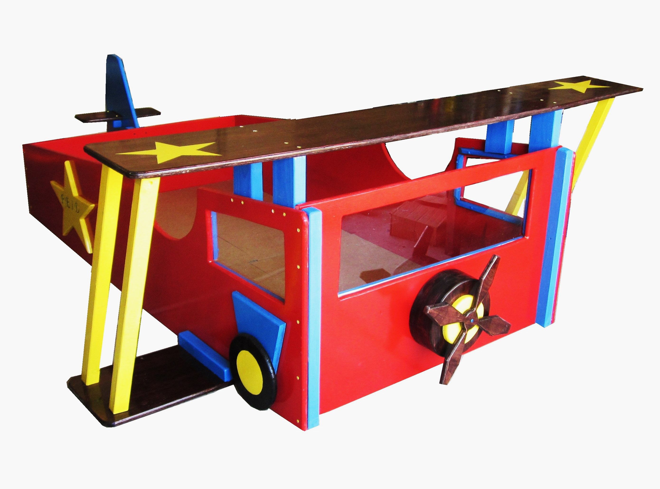 Hand Crafted Twin Bed - Custom Bed Frame Airplane Bed Kid's Bed by ...