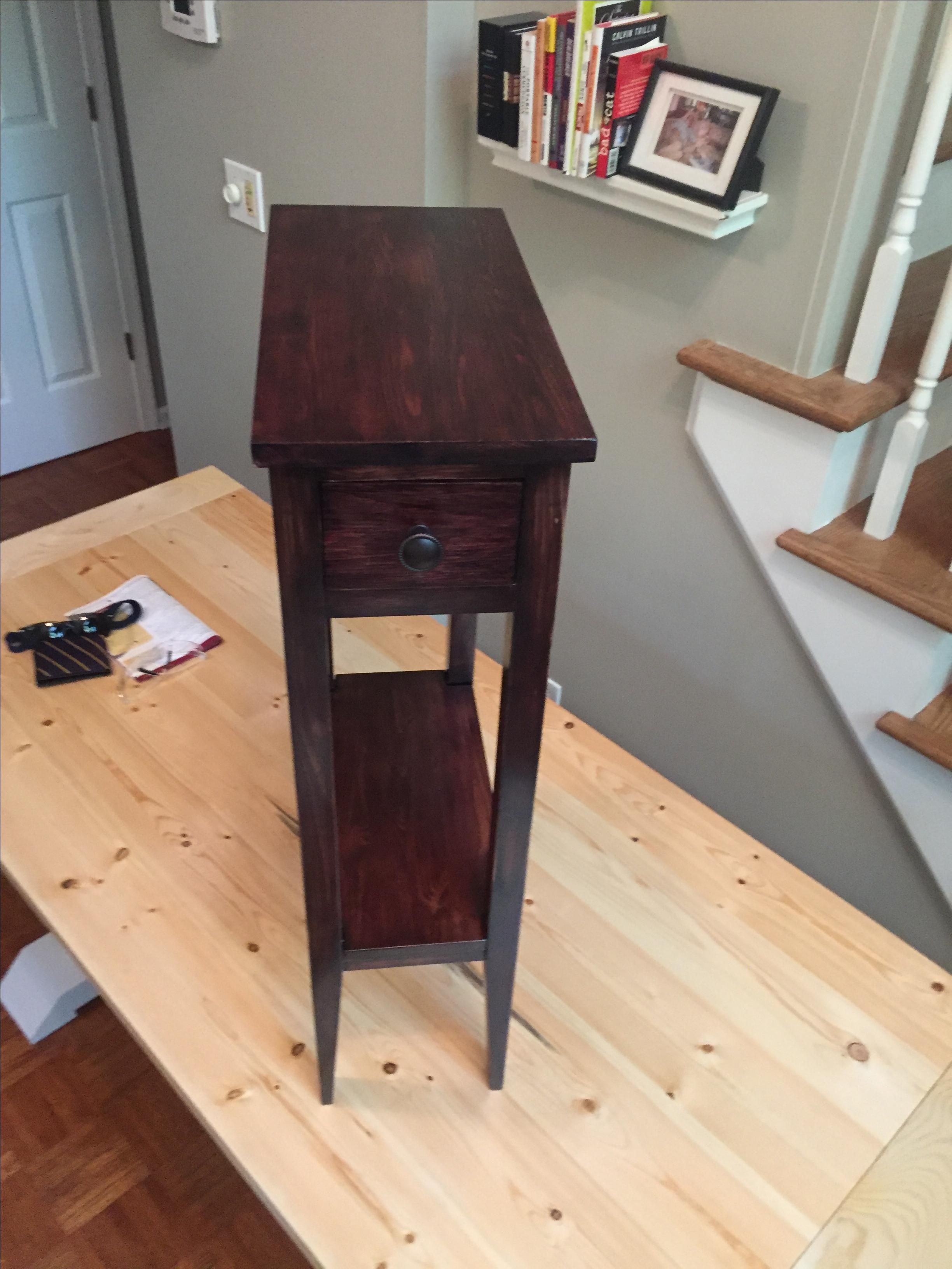 Buy Custom Made Distressed End Table, made to order from Black Bear