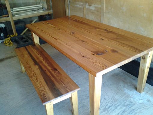 Custom Made Table And Bench