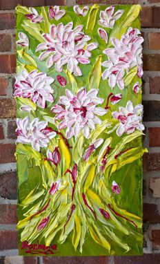 Custom Made "Miley's Bouquet" Impasto Painting Sold