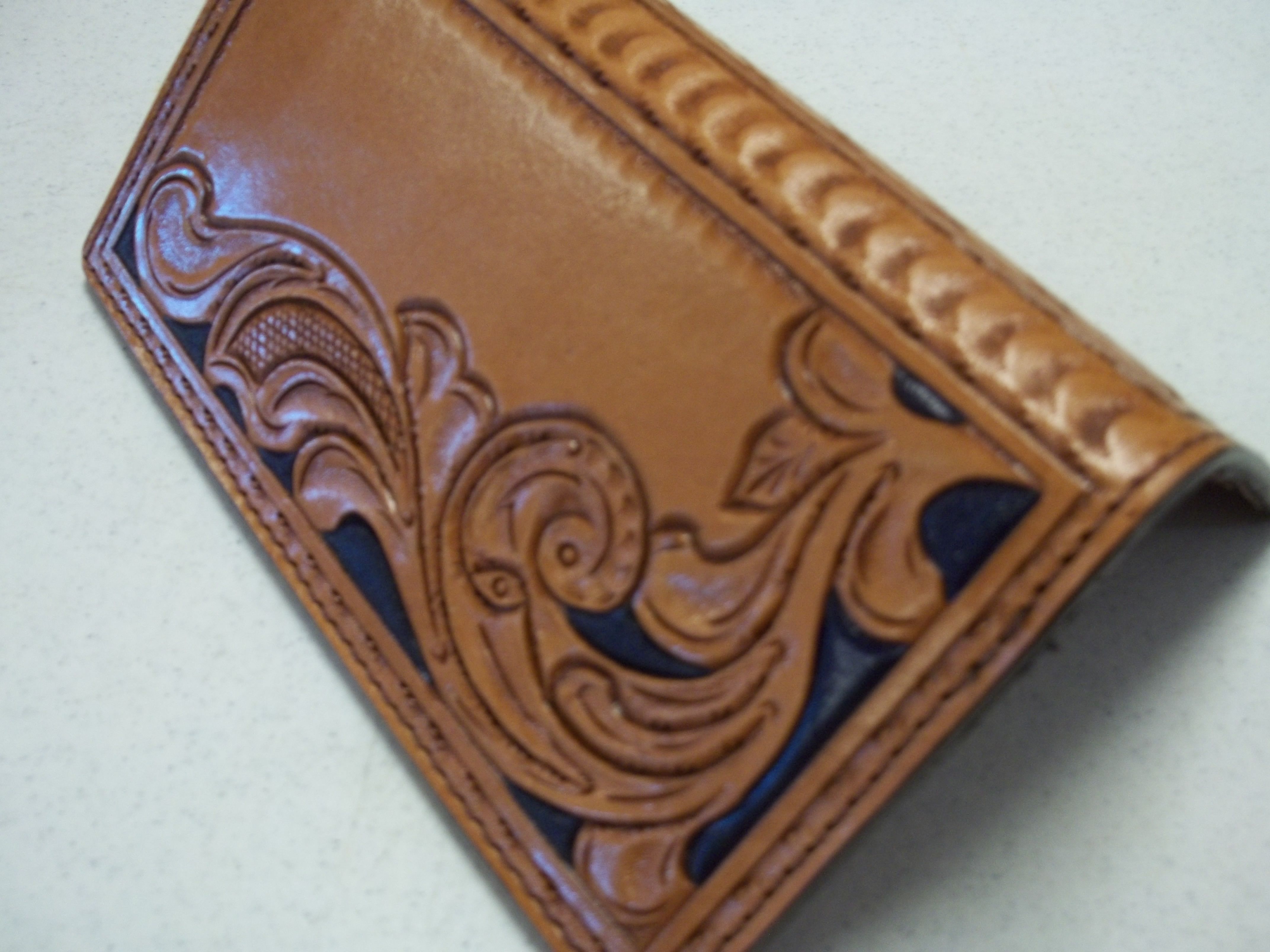 Hand Crafted Bcl352 Roper Style Leather Bi-Fold Wallets by Bluehorn ...