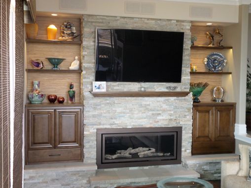 Custom Made Fireplace Bookshelves