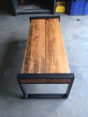 Custom Made Reclaimed Oak Beam Bench