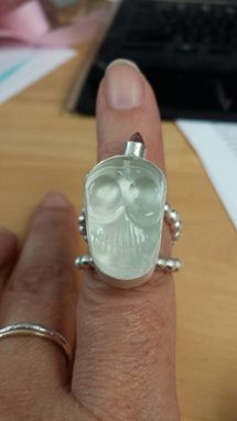 Custom Made Crystal Skull Ring