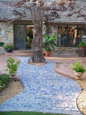 Hand Made River Stone Patio By Tile By Kelly Custommade Com