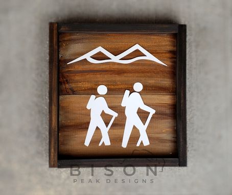 Custom Made Rustic Hiker Recreational Sign
