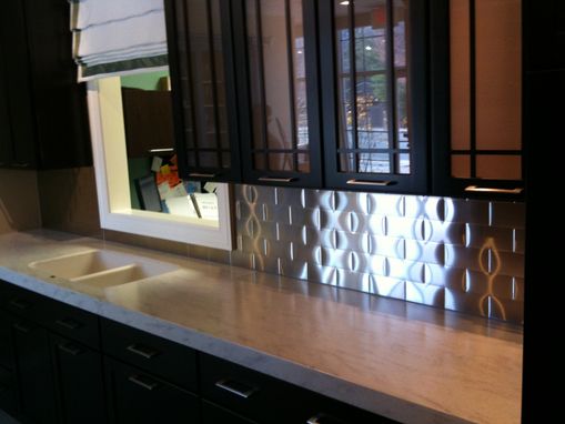 Custom Made Stainless Steel Kitchen Backsplash