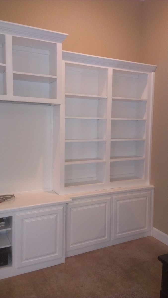 Custom Made White Wall Unit by Top Quality