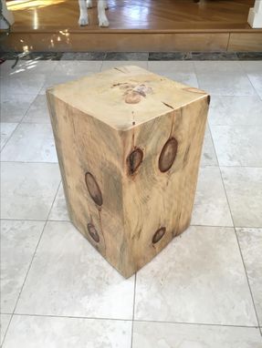 Custom Made Oak-Beam Side Table