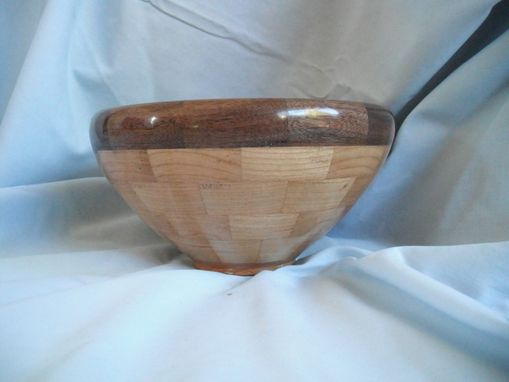 Custom Made Segmented Cherry And Walnut Bowl