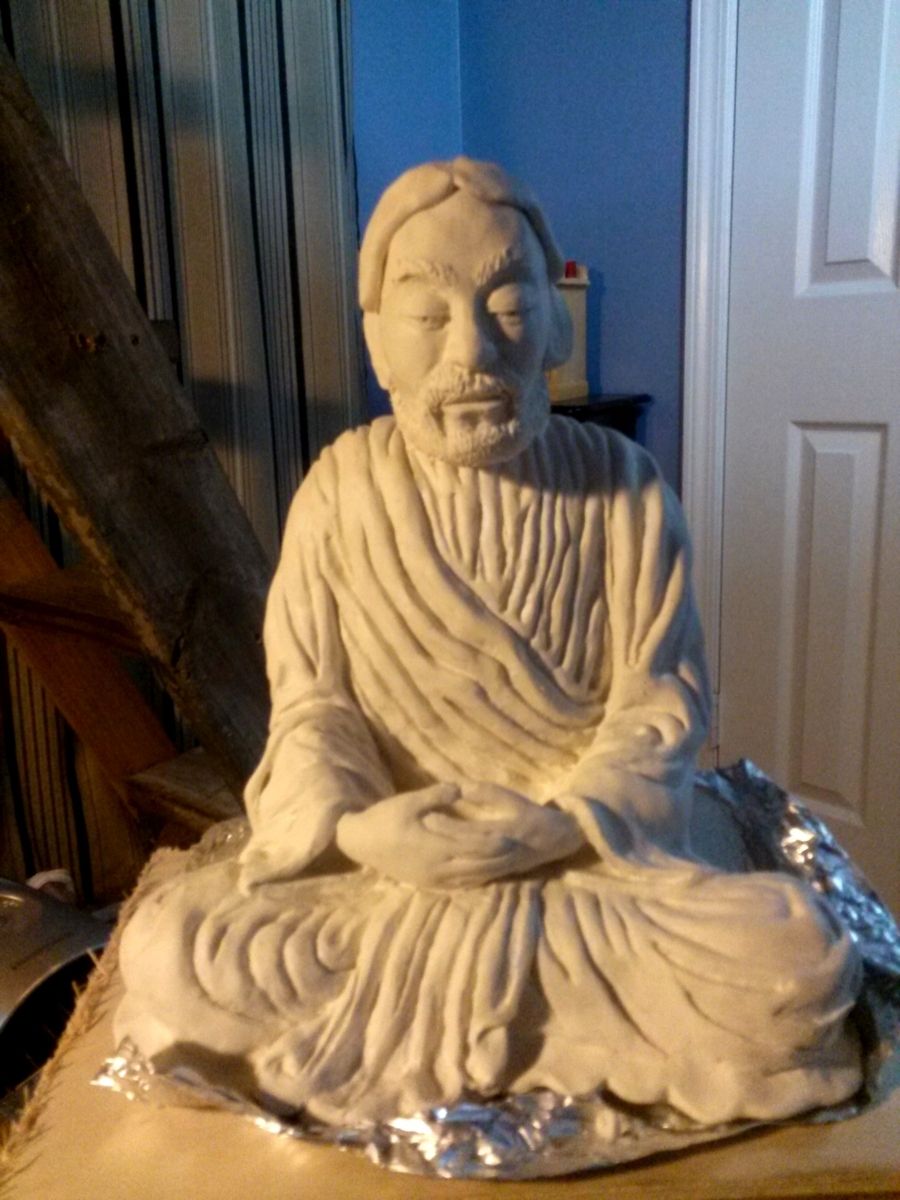 Handmade Meditating Jesus by Awe Inspiring Art