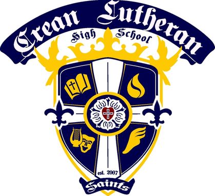 Custom Made Crean Lutheran Crest