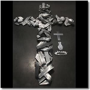 Custom Made Custom Abstract Metal Cross
