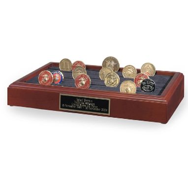 Custom Made Coin Display Stands - 11 Row