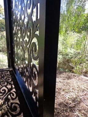 Custom Made Italian Metal Art Gate Pedestrian Walk Thru Entryiron Steel Garden