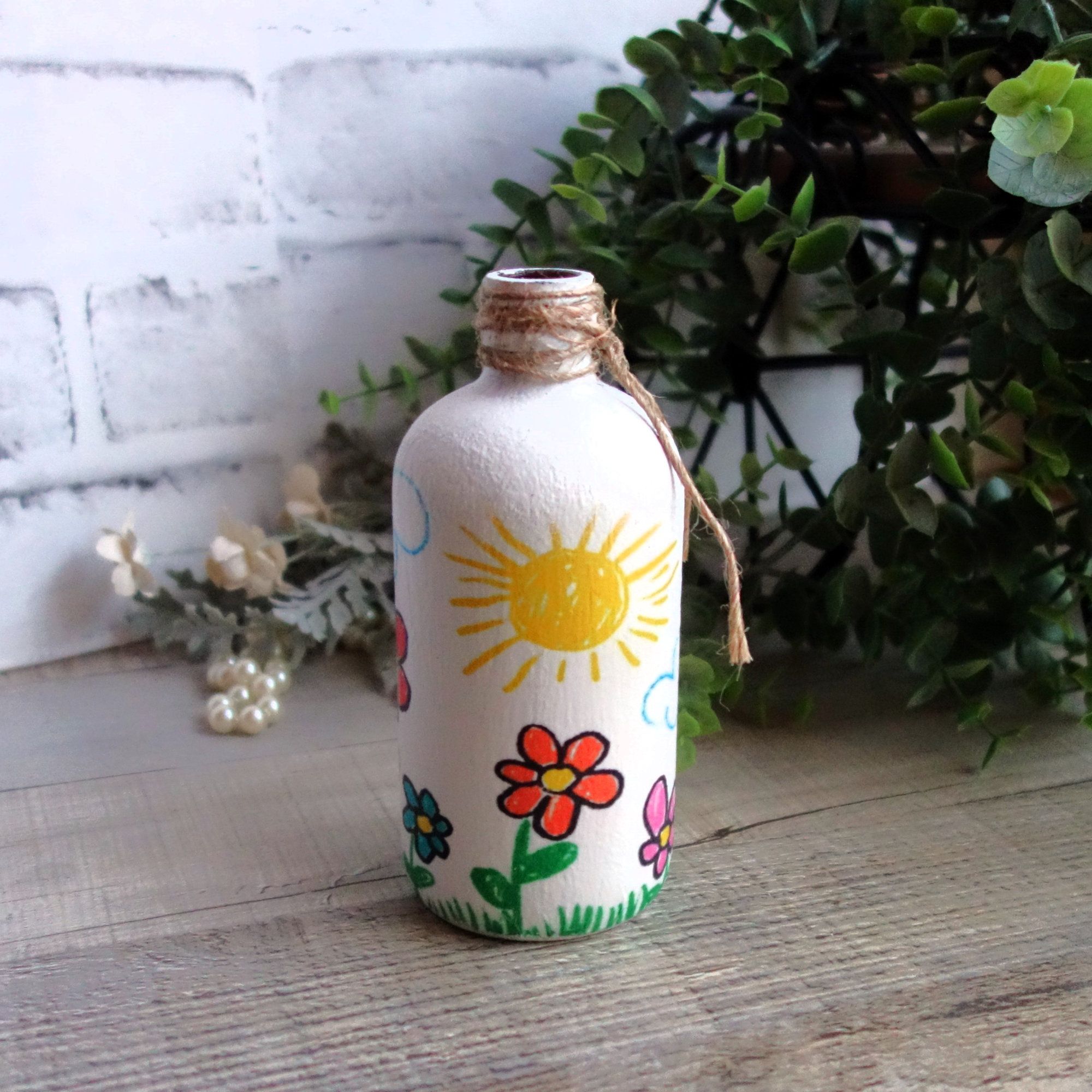 Buy Custom Made Folk Art Vase I Love Mommy Gift For Mommy Pot Dandelion  Vase Wildflower Vase, made to order from Crafty Hobbit Rehab & Design |  CustomMade.com