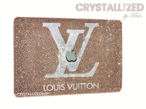 Custom Made 11" Mac Crystallized Laptop Case Macbook Air Apple Tech Bling European Crystals Bedazzled Ombre