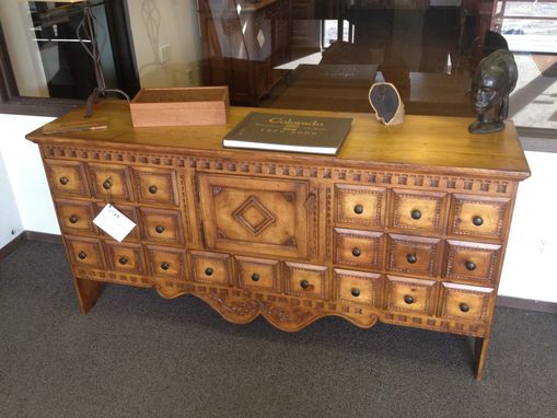 Custom Made For Sale - New Mexico Style Ponderosa Pine Apothecary Cabinet