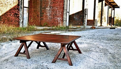 Custom Made Sawbuck Trestle Tables
