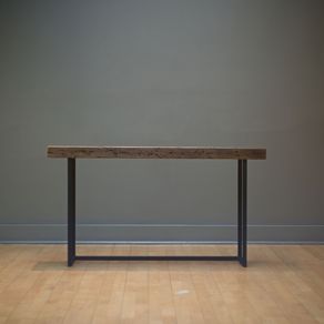 Custom Sofa And Console Tables Designed Handcrafted Wood And Steel Console Table