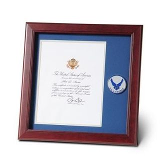 Custom Made Air Force Medallion Presidential Memorial Certificate Frame