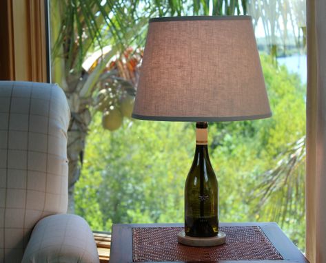 Custom Made Wine Bottle Table Lamp
