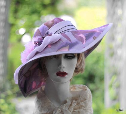 Custom Made Couture Designer Formal Kentucky Derby Race Hat Wide Brim