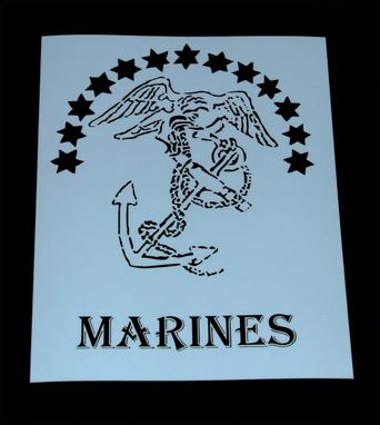 Custom Made Marine Ammo Box Stencils - Laser Cut Mylar